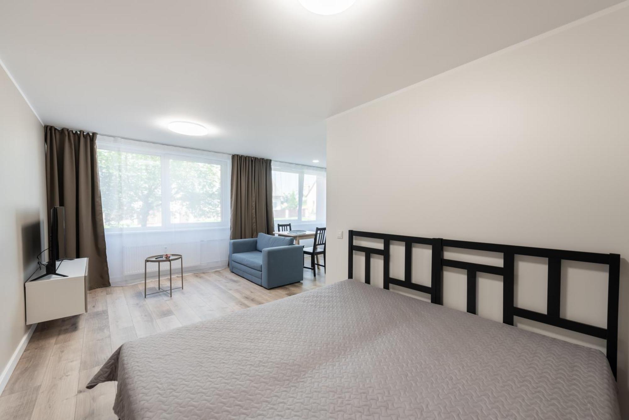 Stiklo Apartamentai Radviliskis Bagian luar foto