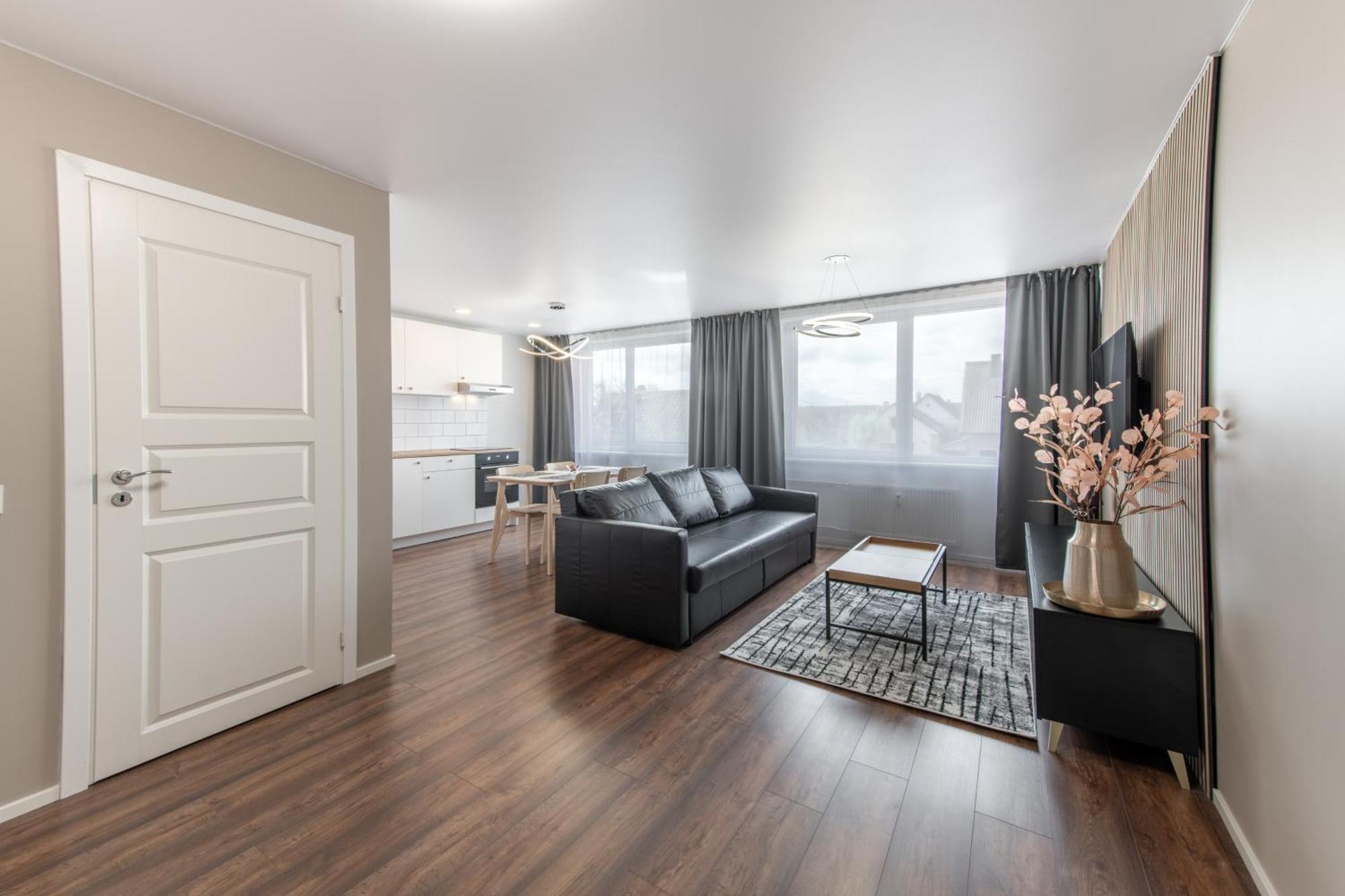 Stiklo Apartamentai Radviliskis Bagian luar foto